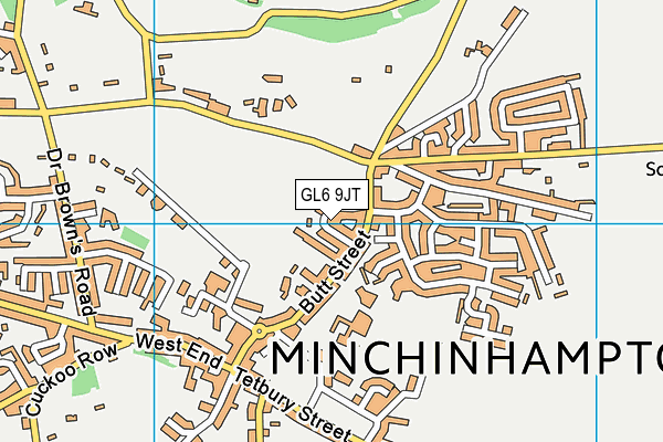 GL6 9JT map - OS VectorMap District (Ordnance Survey)