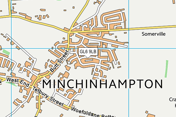 GL6 9LB map - OS VectorMap District (Ordnance Survey)