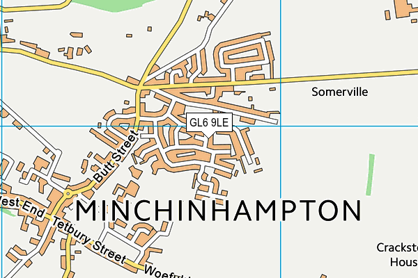 GL6 9LE map - OS VectorMap District (Ordnance Survey)