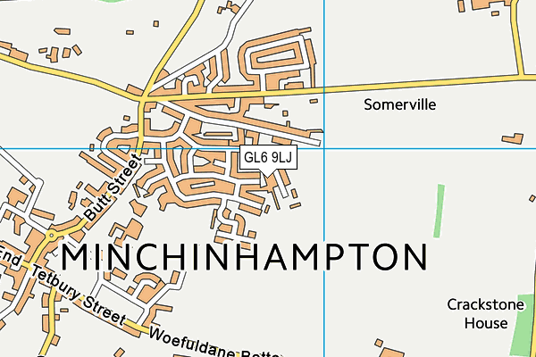 GL6 9LJ map - OS VectorMap District (Ordnance Survey)