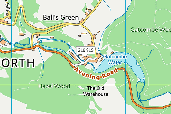 GL6 9LS map - OS VectorMap District (Ordnance Survey)