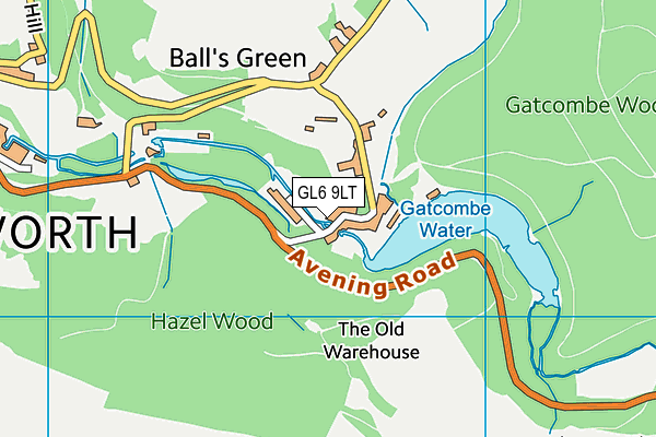 GL6 9LT map - OS VectorMap District (Ordnance Survey)