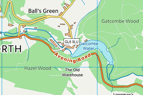 GL6 9LU map - OS VectorMap District (Ordnance Survey)