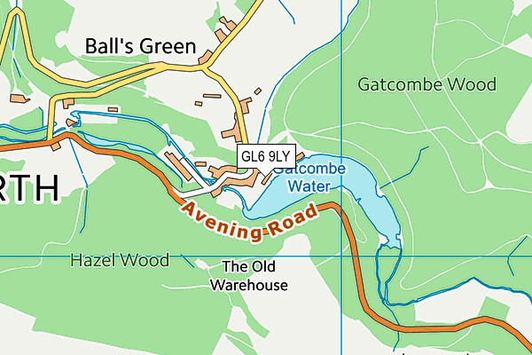 GL6 9LY map - OS VectorMap District (Ordnance Survey)