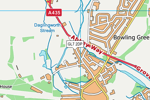 GL7 2DP map - OS VectorMap District (Ordnance Survey)