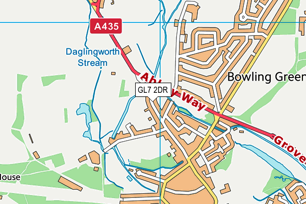 GL7 2DR map - OS VectorMap District (Ordnance Survey)