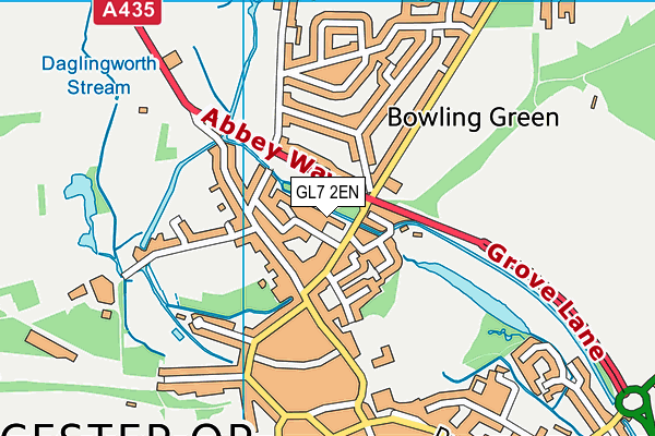 GL7 2EN map - OS VectorMap District (Ordnance Survey)