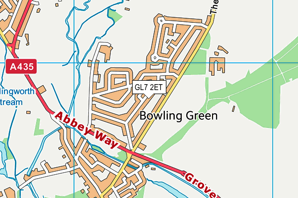 GL7 2ET map - OS VectorMap District (Ordnance Survey)