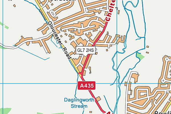 GL7 2HS map - OS VectorMap District (Ordnance Survey)