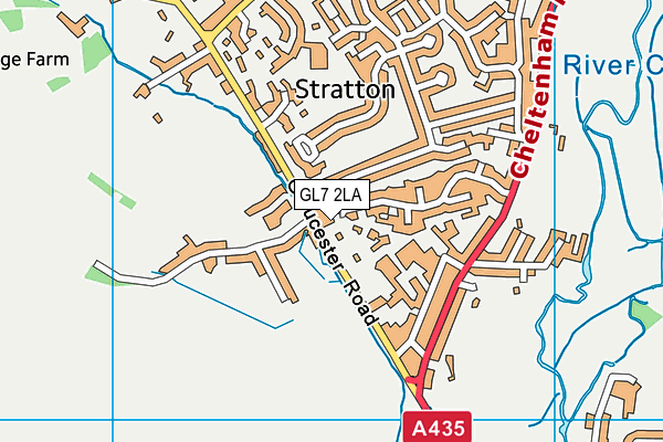 Le Spa At Stratton Place (Closed) map (GL7 2LA) - OS VectorMap District (Ordnance Survey)