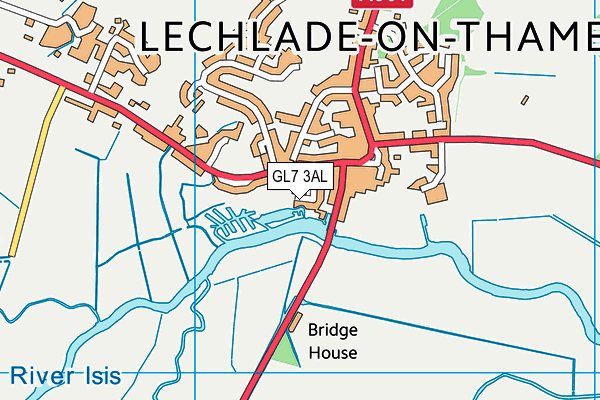 GL7 3AL map - OS VectorMap District (Ordnance Survey)