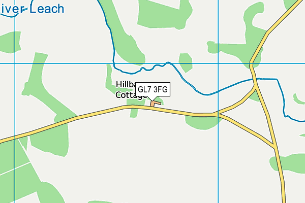 GL7 3FG map - OS VectorMap District (Ordnance Survey)