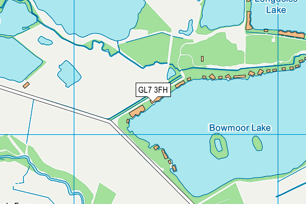 GL7 3FH map - OS VectorMap District (Ordnance Survey)