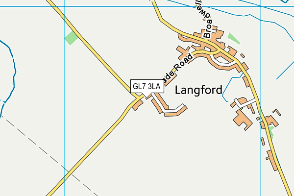 St Christopher's Church of England School map (GL7 3LA) - OS VectorMap District (Ordnance Survey)