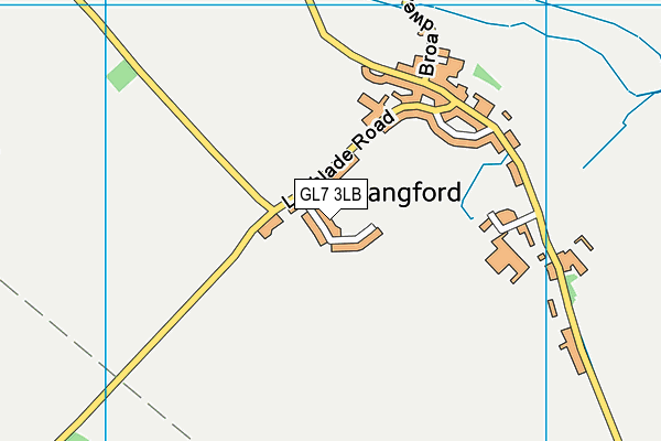 GL7 3LB map - OS VectorMap District (Ordnance Survey)