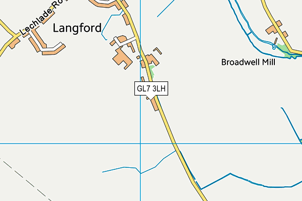 GL7 3LH map - OS VectorMap District (Ordnance Survey)