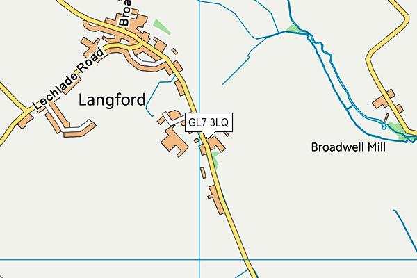 GL7 3LQ map - OS VectorMap District (Ordnance Survey)