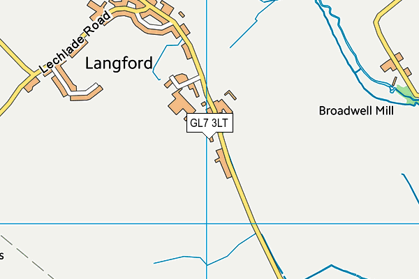 GL7 3LT map - OS VectorMap District (Ordnance Survey)