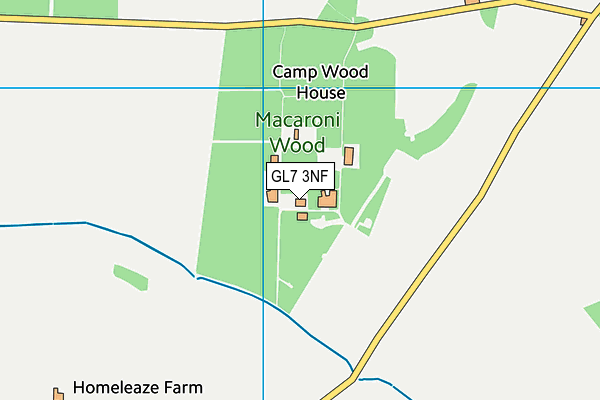 GL7 3NF map - OS VectorMap District (Ordnance Survey)