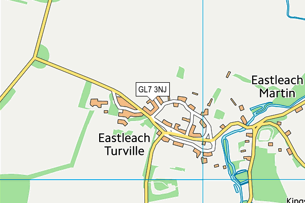 GL7 3NJ map - OS VectorMap District (Ordnance Survey)