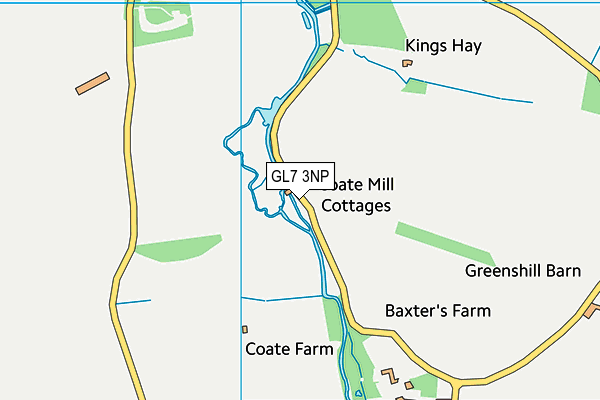 GL7 3NP map - OS VectorMap District (Ordnance Survey)