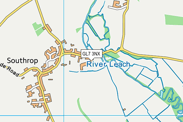 GL7 3NX map - OS VectorMap District (Ordnance Survey)