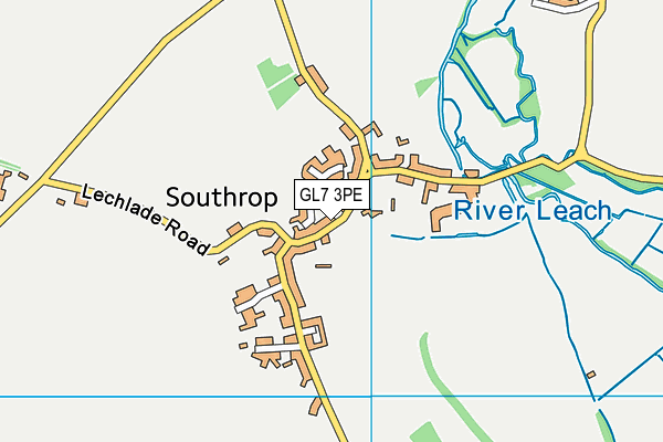 GL7 3PE map - OS VectorMap District (Ordnance Survey)