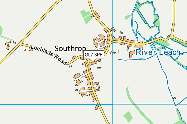 GL7 3PF map - OS VectorMap District (Ordnance Survey)