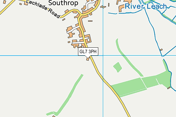 GL7 3PH map - OS VectorMap District (Ordnance Survey)