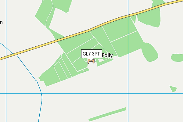 GL7 3PT map - OS VectorMap District (Ordnance Survey)