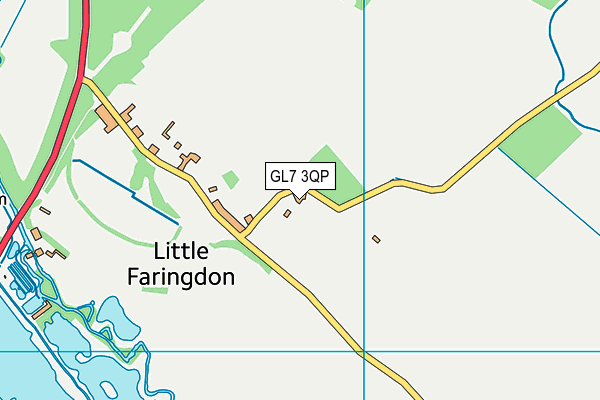 GL7 3QP map - OS VectorMap District (Ordnance Survey)