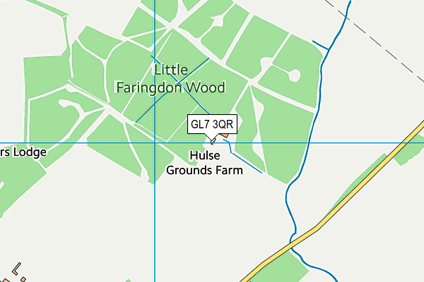 GL7 3QR map - OS VectorMap District (Ordnance Survey)