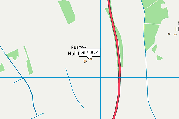 GL7 3QZ map - OS VectorMap District (Ordnance Survey)