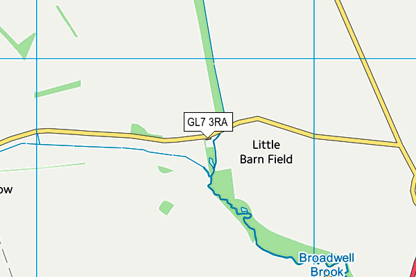 GL7 3RA map - OS VectorMap District (Ordnance Survey)
