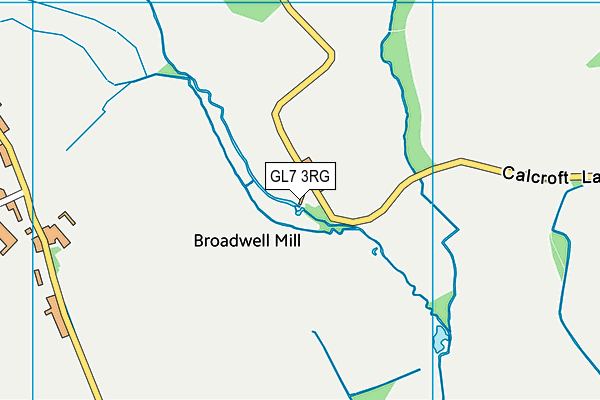 GL7 3RG map - OS VectorMap District (Ordnance Survey)