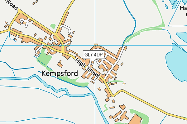 GL7 4DP map - OS VectorMap District (Ordnance Survey)