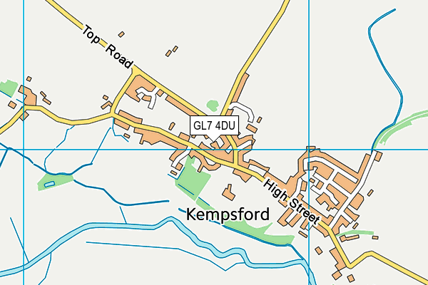 GL7 4DU map - OS VectorMap District (Ordnance Survey)