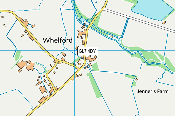 GL7 4DY map - OS VectorMap District (Ordnance Survey)