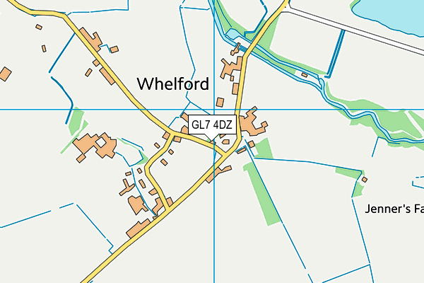 GL7 4DZ map - OS VectorMap District (Ordnance Survey)