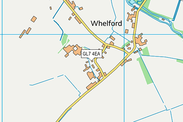 GL7 4EA map - OS VectorMap District (Ordnance Survey)