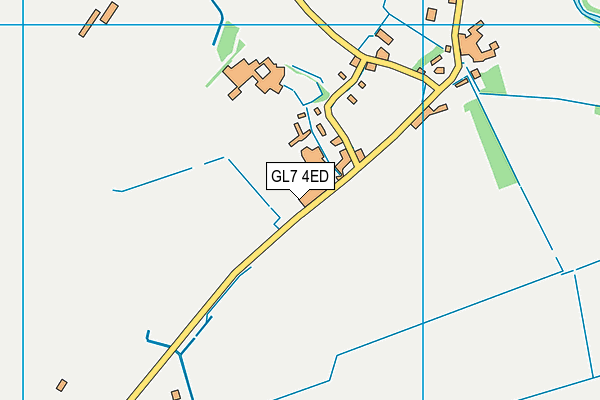 GL7 4ED map - OS VectorMap District (Ordnance Survey)