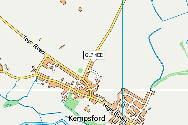 GL7 4EE map - OS VectorMap District (Ordnance Survey)