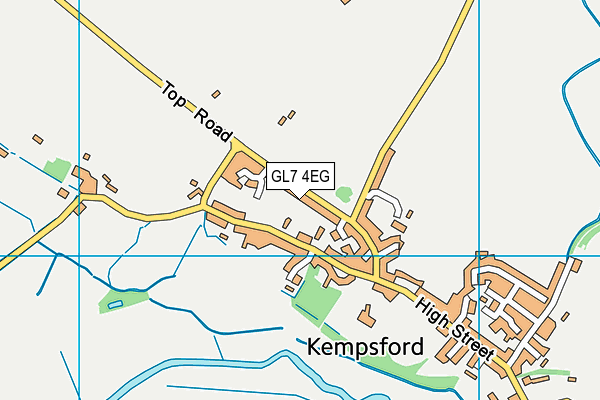GL7 4EG map - OS VectorMap District (Ordnance Survey)