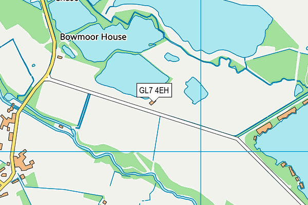 GL7 4EH map - OS VectorMap District (Ordnance Survey)