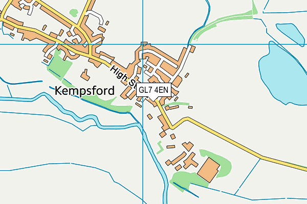 GL7 4EN map - OS VectorMap District (Ordnance Survey)