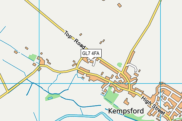 GL7 4FA map - OS VectorMap District (Ordnance Survey)