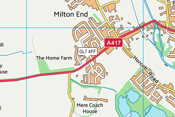 GL7 4FF map - OS VectorMap District (Ordnance Survey)