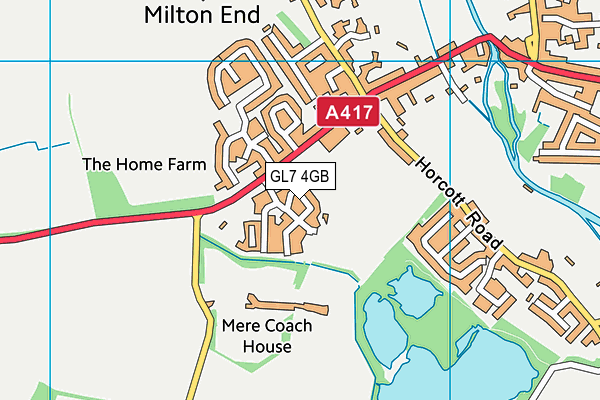 GL7 4GB map - OS VectorMap District (Ordnance Survey)