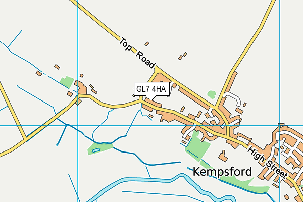 GL7 4HA map - OS VectorMap District (Ordnance Survey)