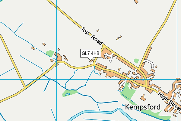 GL7 4HB map - OS VectorMap District (Ordnance Survey)